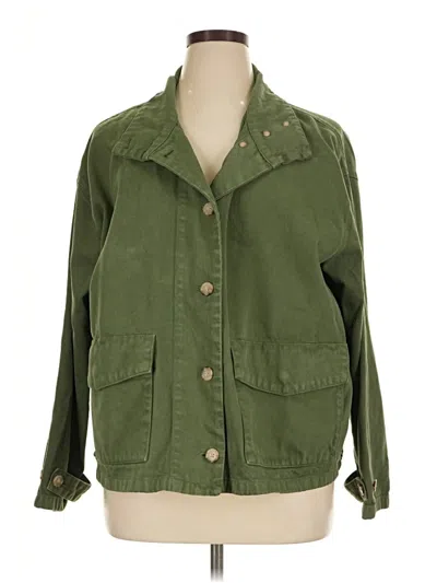 Pre-owned Jcrew Jacket In Green