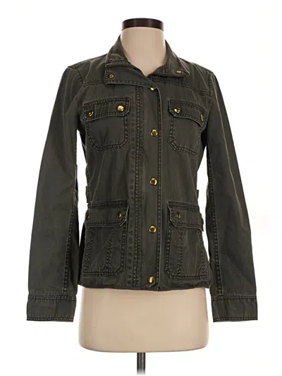 Pre-owned Jcrew Jacket In Green