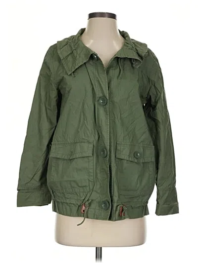 Pre-owned Jcrew Jacket In Green