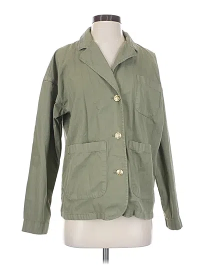 Pre-owned Jcrew Jacket In Green