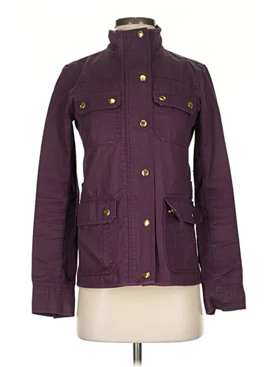 Pre-owned Jcrew Jacket In Purple