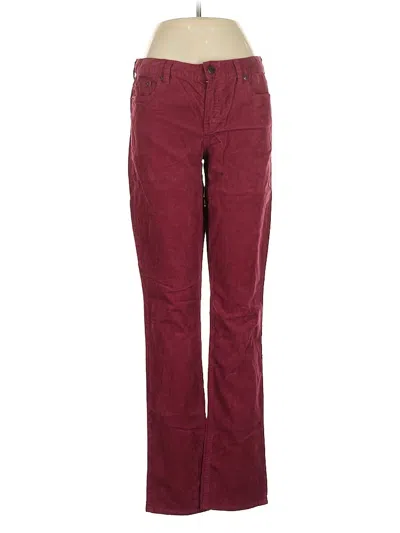 Pre-owned Jcrew Jeans In Burgundy
