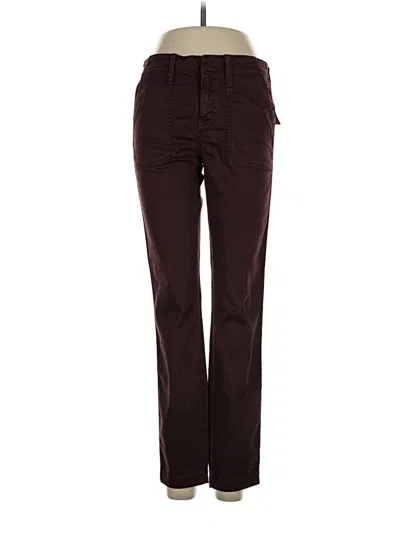 Pre-owned Jcrew Jeans In Burgundy