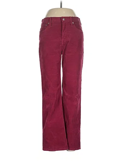Pre-owned Jcrew Jeans In Burgundy