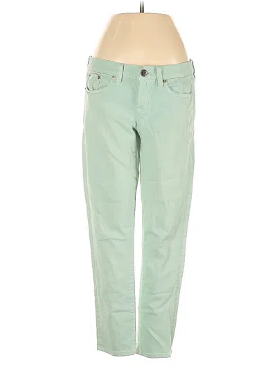 Pre-owned Jcrew Jeans In Green