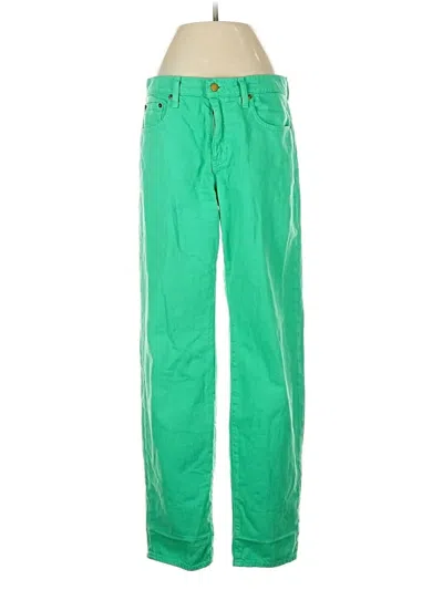 Pre-owned Jcrew Jeans In Green