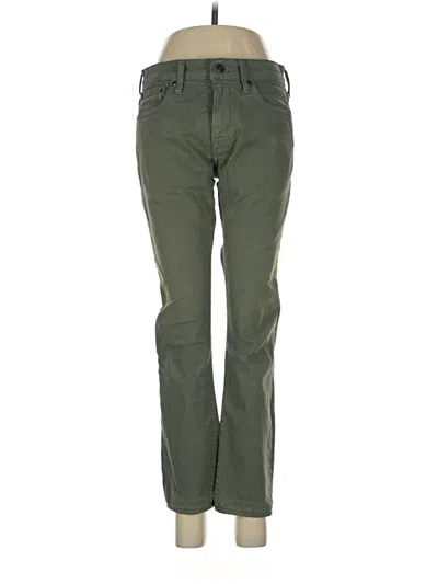 Pre-owned Jcrew Jeans In Green