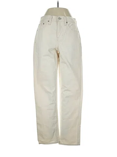 Pre-owned Jcrew Jeans In Ivory