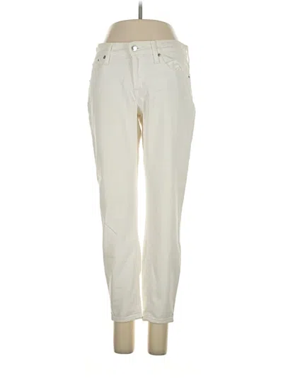 Pre-owned Jcrew Jeans In Ivory