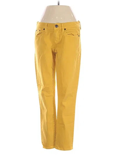 Pre-owned Jcrew Jeans In Yellow