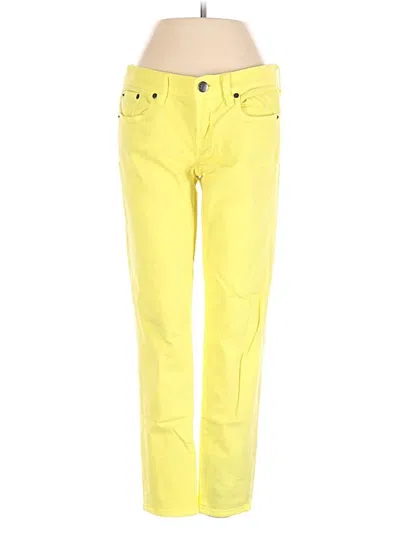 Pre-owned Jcrew Jeans In Yellow