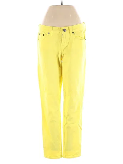 Pre-owned Jcrew Jeggings In Yellow