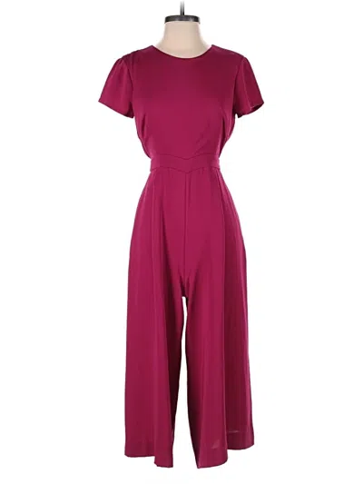 Pre-owned Jcrew Jumpsuit In Burgundy