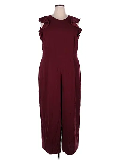 Jcrew Jumpsuit In Burgundy