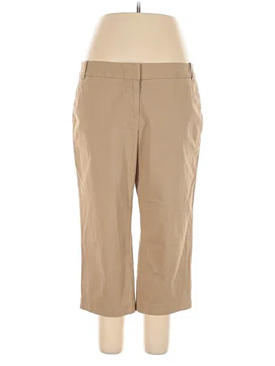 Pre-owned Jcrew Khaki Pant In Brown