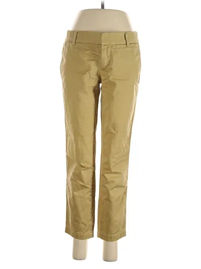 Pre-owned Jcrew Khaki Pant In Gold