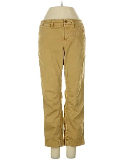 Pre-owned Jcrew Khaki Pant In Gold