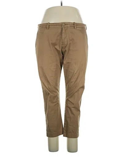 Pre-owned Jcrew Khaki Pant In Tan