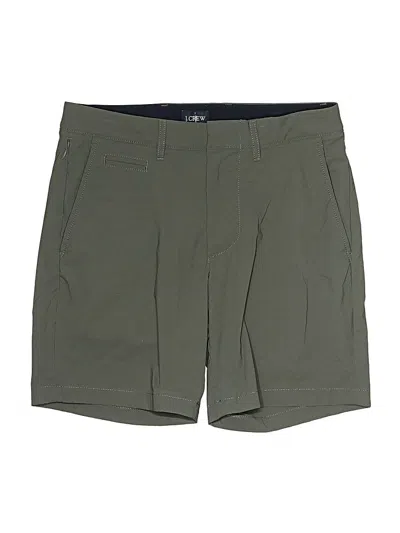 Pre-owned Jcrew Khaki Shorts In Green