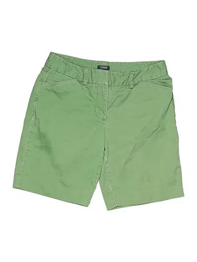 Pre-owned Jcrew Khaki Shorts In Green