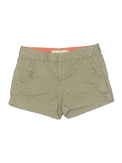 Pre-owned Jcrew Khaki Shorts In Green