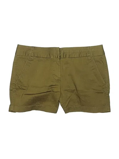 Pre-owned Jcrew Khaki Shorts In Green