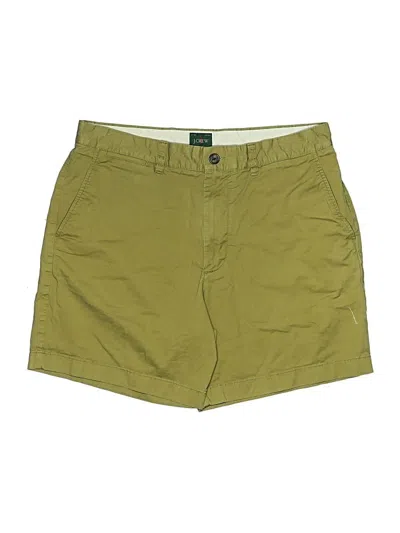 Pre-owned Jcrew Khaki Shorts In Green