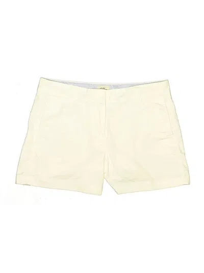Pre-owned Jcrew Khaki Shorts In Ivory