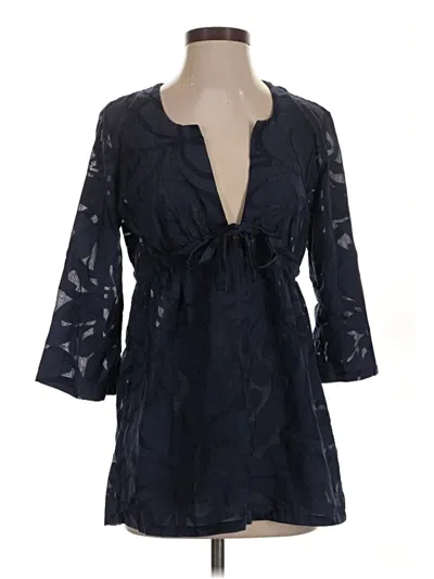 Pre-owned Jcrew Kimono In Blue