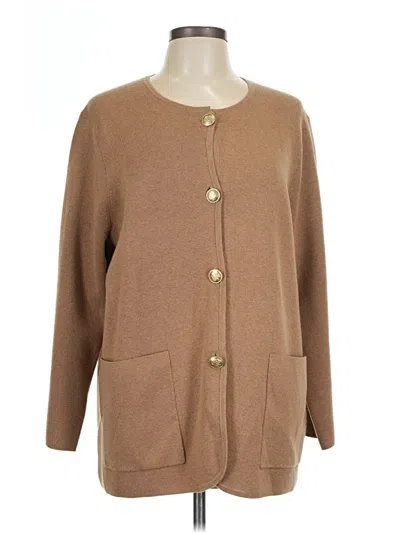 Pre-owned Jcrew Kimono In Brown