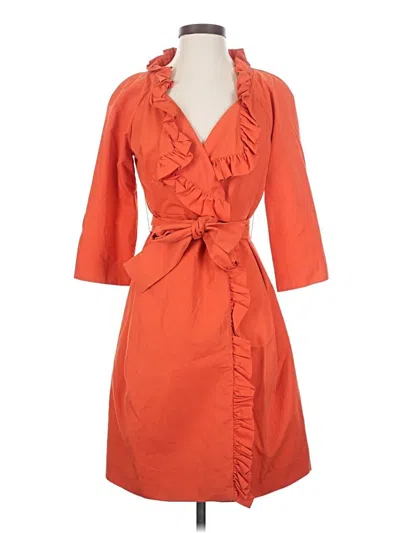 Pre-owned Jcrew Kimono In Orange