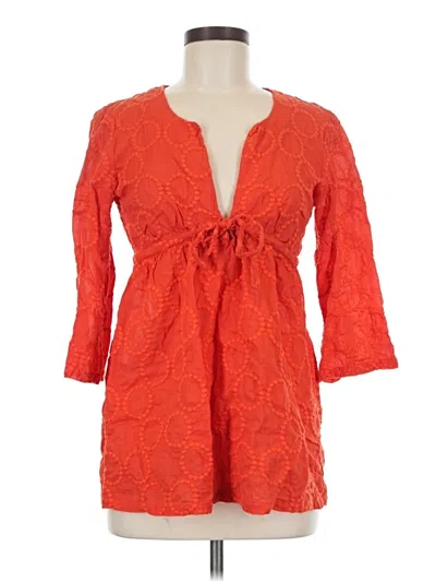 Pre-owned Jcrew Kimono In Orange