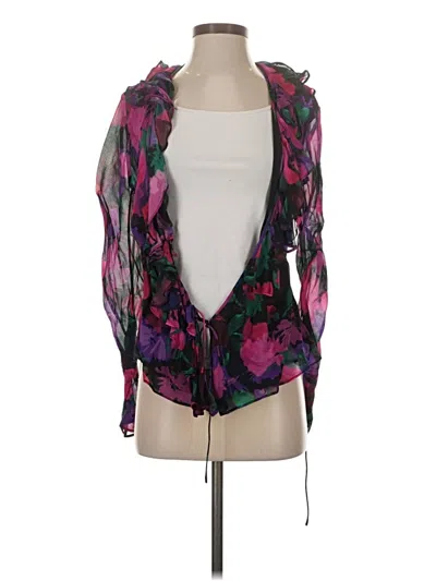 Pre-owned Jcrew Kimono In Purple