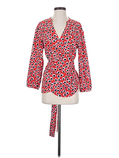 Pre-owned Jcrew Kimono In Red