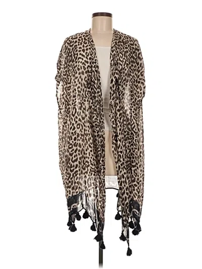 Pre-owned Jcrew Kimono In Tan