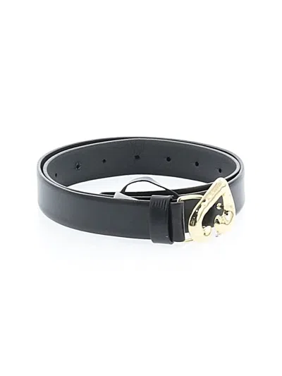 Pre-owned Jcrew Leather Belt In Black