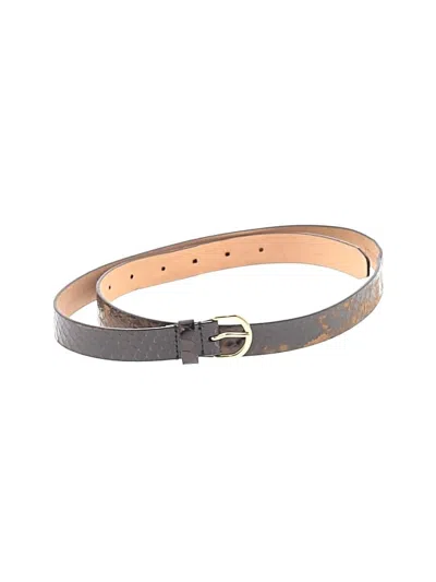 Pre-owned Jcrew Leather Belt In Black