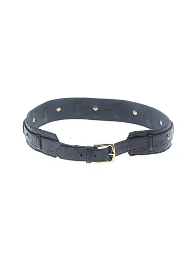 Pre-owned Jcrew Leather Belt In Black
