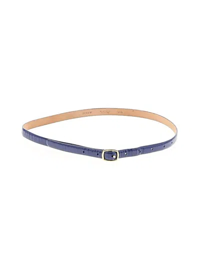 Pre-owned Jcrew Leather Belt In Blue