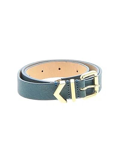 Pre-owned Jcrew Leather Belt In Blue