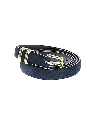 Pre-owned Jcrew Leather Belt In Blue