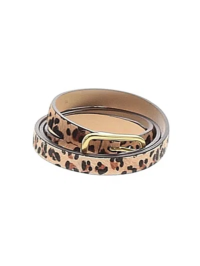 Pre-owned Jcrew Leather Belt In Brown