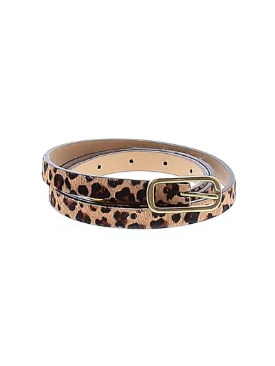 Pre-owned Jcrew Leather Belt In Brown