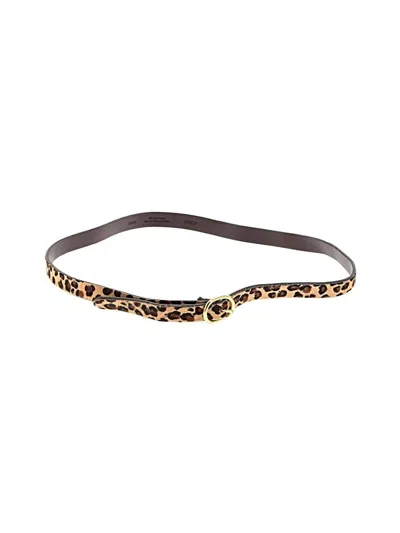 Pre-owned Jcrew Leather Belt In Brown