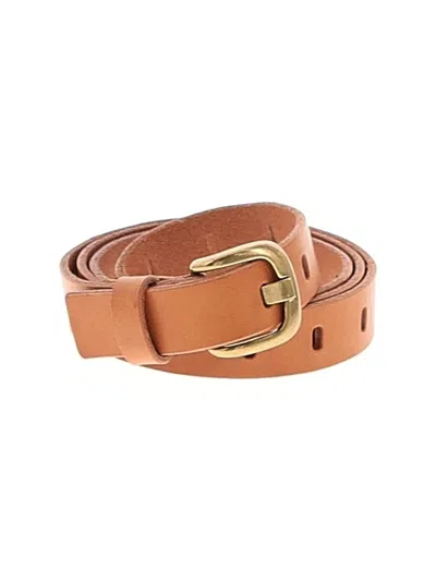 Pre-owned Jcrew Leather Belt In Brown
