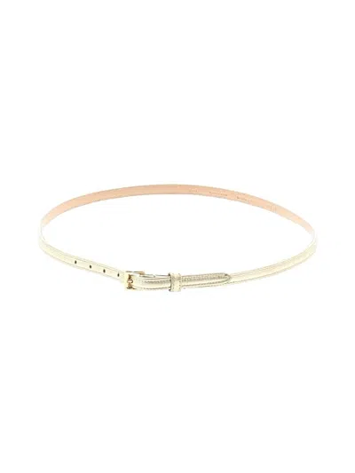 Pre-owned Jcrew Leather Belt In Gold