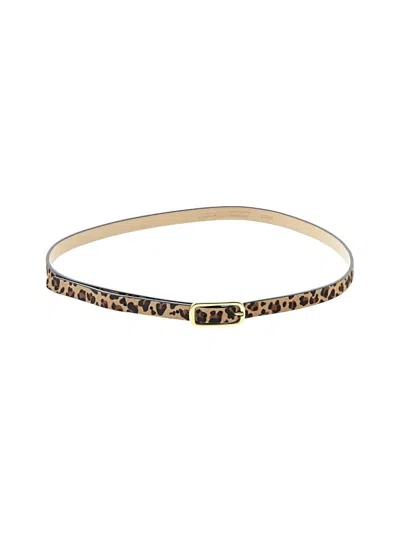 Pre-owned Jcrew Leather Belt In Gold