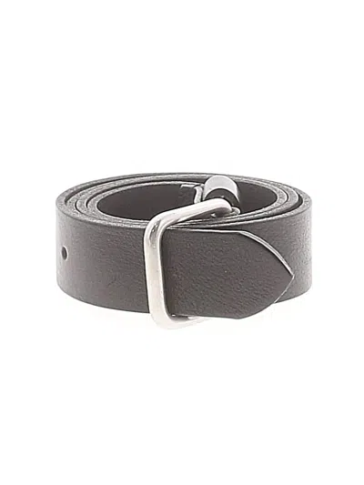 Pre-owned Jcrew Leather Belt In Gray