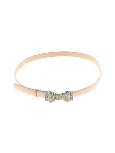 Pre-owned Jcrew Leather Belt In Ivory