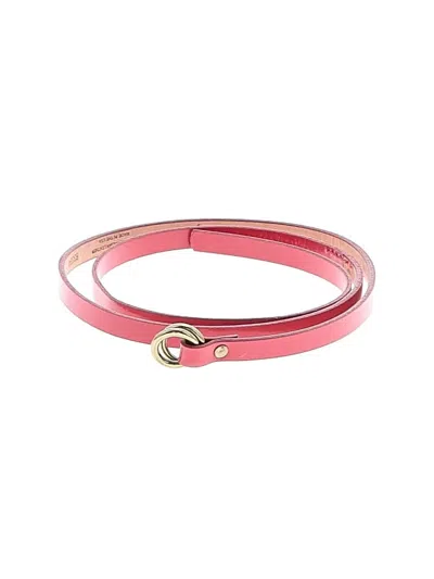 Pre-owned Jcrew Leather Belt In Pink